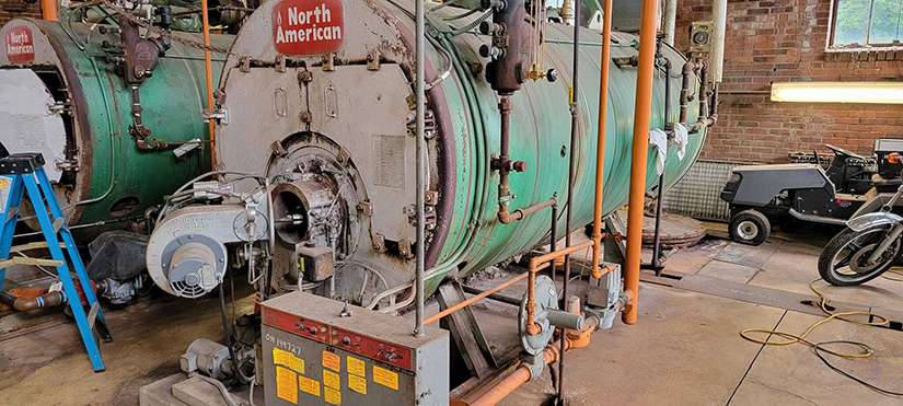 boiler before